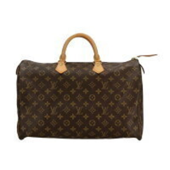 Louis Vuitton Handbags - Louis Vuitton Speedy Boston Monogram Leather Handbag Brown
